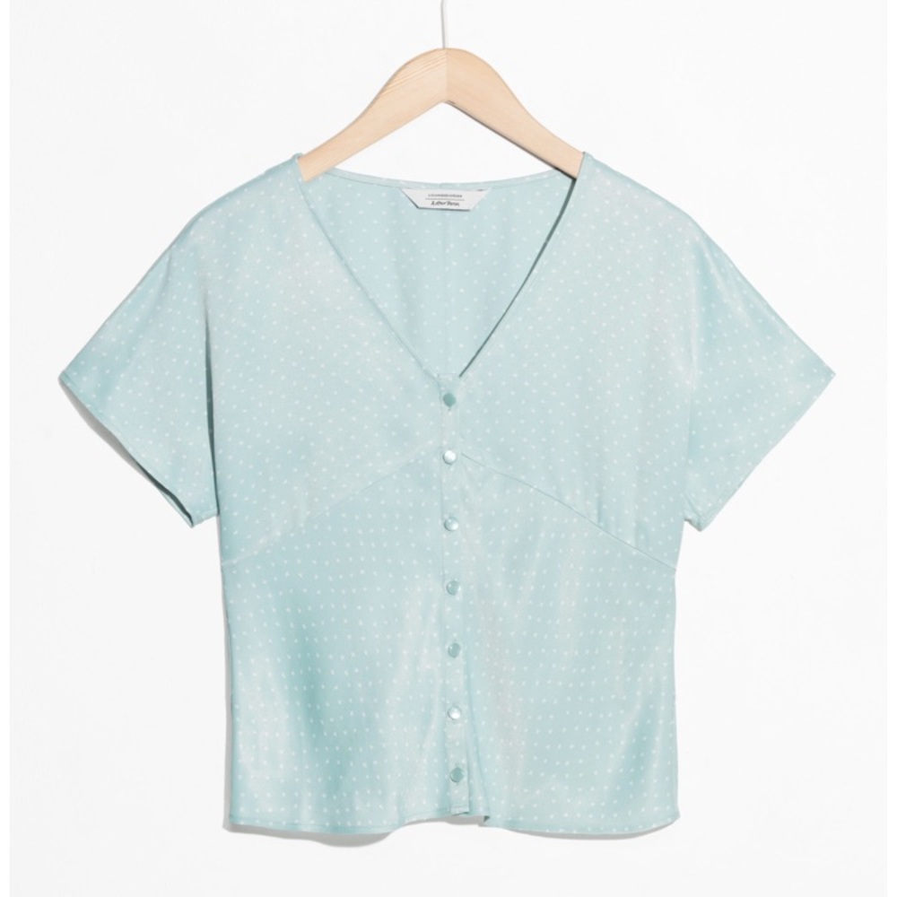 & Other Stories Micro Dot Blouse